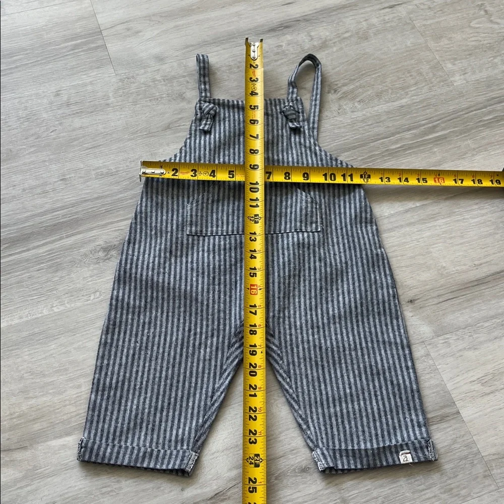 Me & Henry Striped Adjustable Overall Jumpsuit 100% Cotton Unisex‎ 2/3 Y
